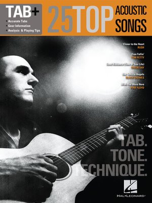 cover image of 25 Top Acoustic Songs--Tab. Tone. Technique.